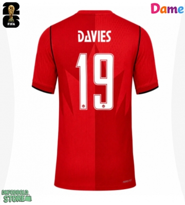 Canada Alphonso Davies #19 Replika Hjemmebanetrøje Dame VM 2026 Kortærmet